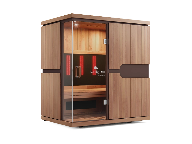 3-person Infrared Sauna - 3 people can sit down together for this healing therapy