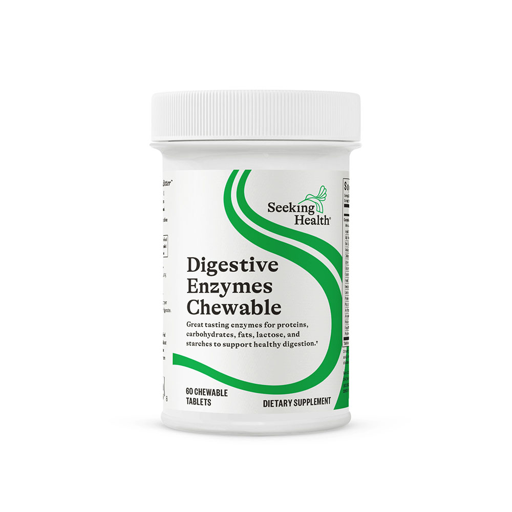 Digestive Enzymes Chewable - 60 chewable tablets - Seeking Health Australia