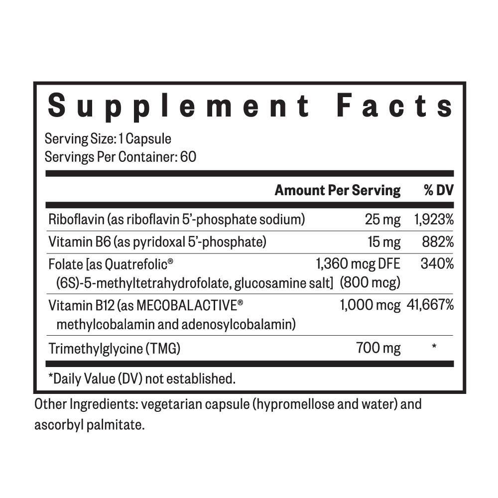 Homocysteine Nutrients 60 vegetarian capsules Seeking Health Australia - Image 3