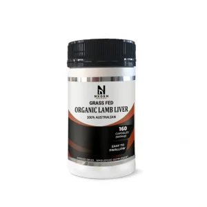 Organic Grass Fed Lamb Liver 500mg 160 Capsules - Nxgen australia